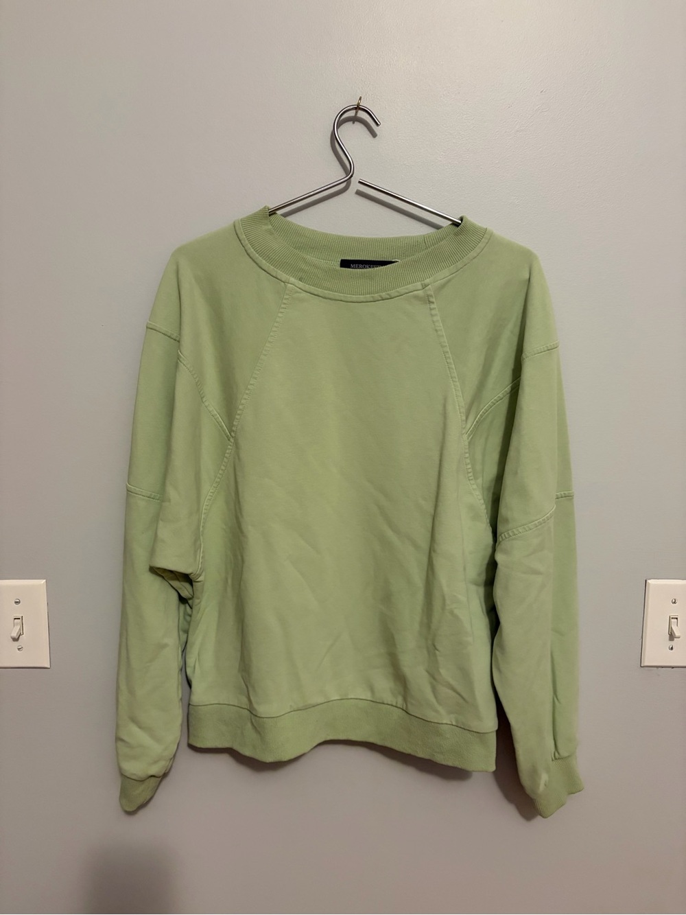 Light Green Crewneck Women's Sweater